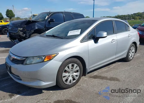 2012 Honda Civic Lx из США, поврежденный, VIN 19XFB2F59CE093230